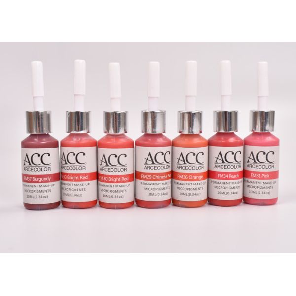 12ML / Bottle Color Tattoo Pigments For Electric Tattoo Pen OEM / ODM