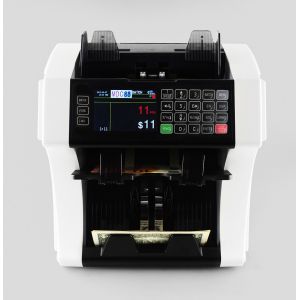 Bank note professional two pocket bill banknote sorter money counter and cash