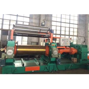 Rubber Mixing Mill Machine With Smooth Roller Cooling Plc Control System 150Mm