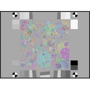 Reflective Color Spilled Coins Dead Leaves Test Chart Texture Sharpness Sineimage YE0276