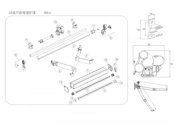 1.5M Long Valance Awnings Supplier，waterproof awning, rain awning, garden awning