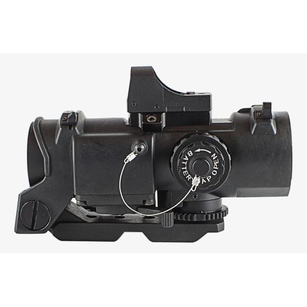 1 - 4 X 32F shockproof rifle Tactical Hunting Scope With Detachable Mini Red Dot Sight Weapons