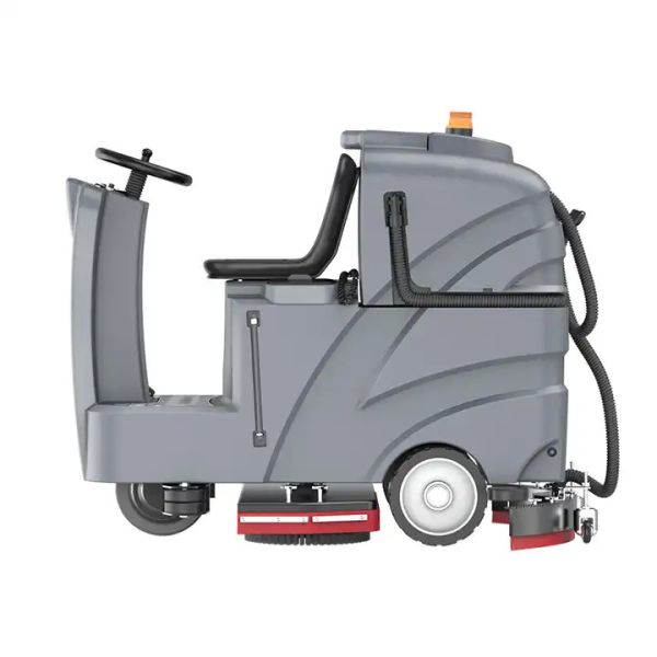 Electric Concrete Floor Cleaner Machine Heavy Duty Battery Powered OEM
