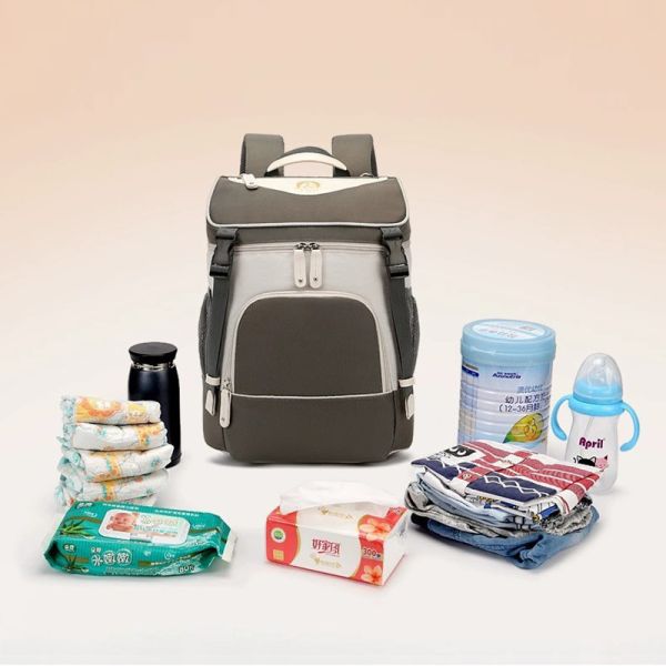 Buy ISO9001 Softback Multifunction Travel Diaper Bag Backpack Water Resistant at wholesale prices