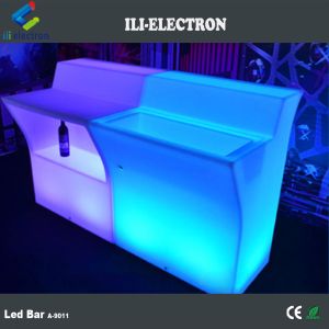 illuminated led corner bar table