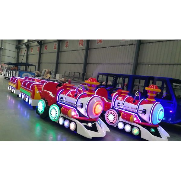 Handsome toot electric trackless train FRP Power 1.2KW 13 SEATS