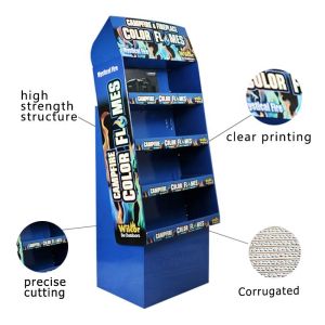180g Spot UV Cardboard Floor Display For Grocery Store
