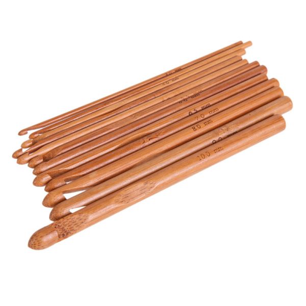 Hand Woven Gifts Bamboo Circular Knitting Needles Carbonized Bamboo Crochet