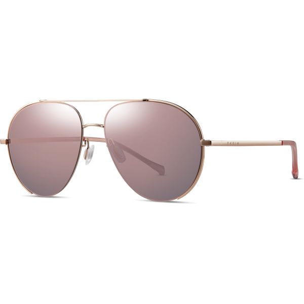 Women Non Polarized Sunglasses Metal Frame Pink Mirror Color Lens Classical