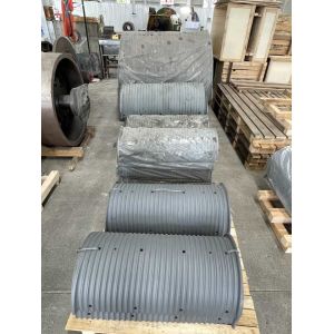Custom Carbon Steel Half Cut Split Lebus Grooved Roll Or Drum For Oil Rig