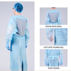 China Level 2 Cpe Hospital Ppe Disposable Surgical Gown ISO 13485 on sale