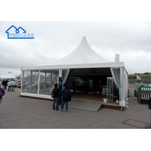 Waterproof White High Wind Resistant Transparent Pagoda Party High Peak Tents