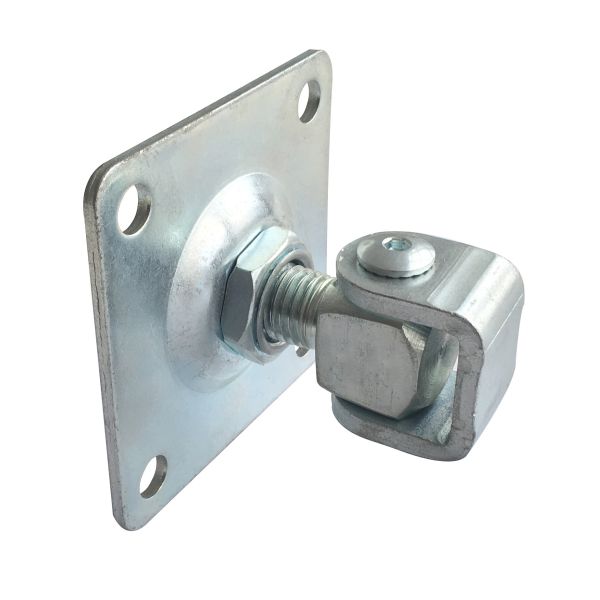 iron white galvanized with square fixing plate swing gate adjustable hinge