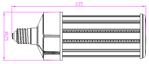 100V 19500LM IP64 130LM/W 150 Watt Led Corn Bulb