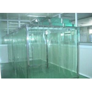 Pharmacy Modular Softwall Cleanroom Class 100000 Stainless Steel Square Pipe