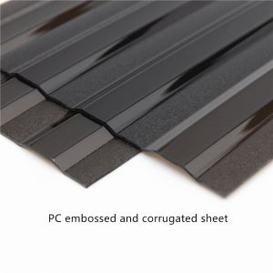 4mm Polycarbonate Embossed Sheet Clear Prismatic