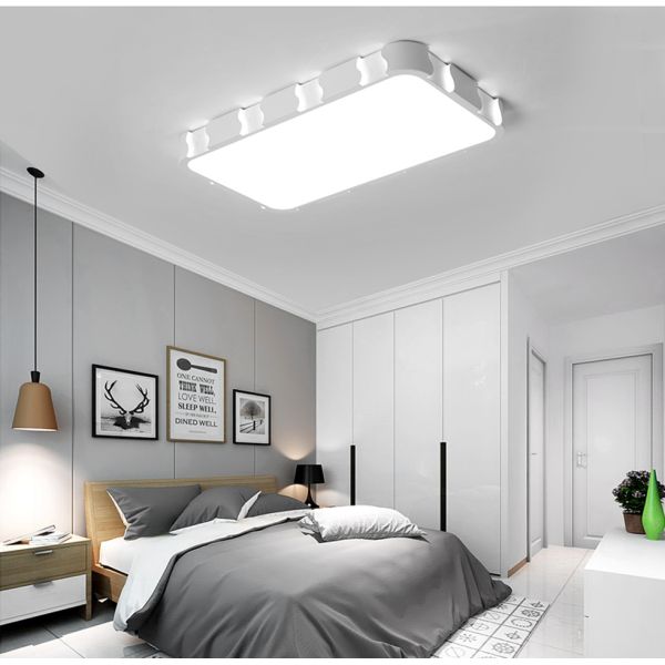 Tri-color/non-pole dimming small/medium/big simple and fashionable bedroom/living room/balcony ceiling lamp