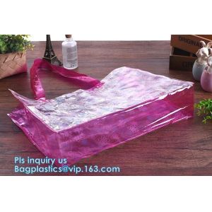 pvc inflatable shoulder beach bag, PVC Transparent Drawstring Shoulder Handbag,