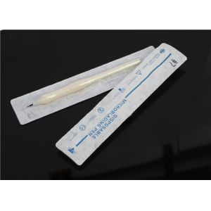Quality Small Microblading Manual Tool , White Disposable Permanent Makeup Pen for sale