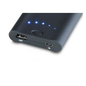 3400mAh Plastic IPhone Battery Extender For Mobilephone With 5 Blue LED / Mini