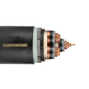 High Voltage PVC Insulated Copper Conductor Power Cable with PVC Jacketed