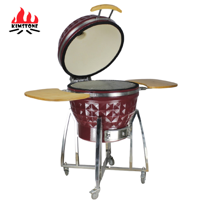 KIMSTONE Hot Sale Komodo Diamond 24 Inch Parrilla Para Barbacoas Outdoor Bbq Ceramic burner Pizza Oven Kamado Charcoal Bbq Grill