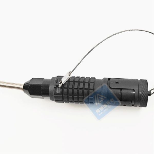 4 Core Tactical Armored Patch Cable Pro Beam Military Cable Jumper 5.0mm Black TPU Jacket