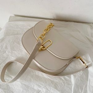 China Hasp Closure Female Crossbody Bag 14cm PU Leather Sling Bag on sale