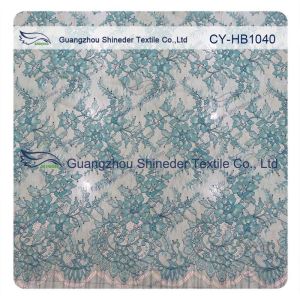 Quality Coloured Elegant Chantilly Lace Wedding Dresses French Lace Fabric for sale