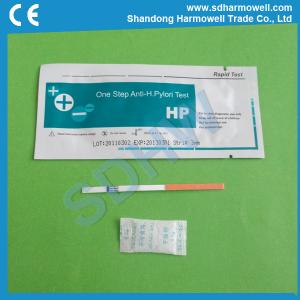Quality Disposable medical dignostic one step rapid H Pylori test strips for sale