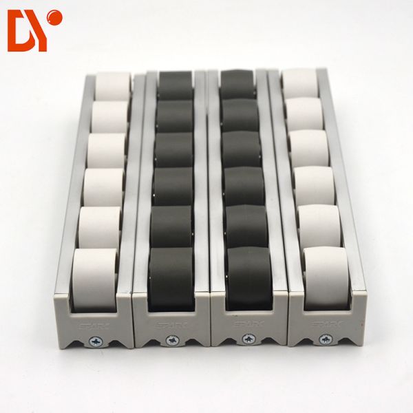 28mm Roller Track Hardware Sliding Lean Pipe Clamp Joints Device