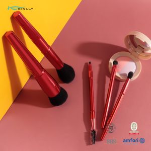 5PCS Metal Handle Cosmetic Brush Set