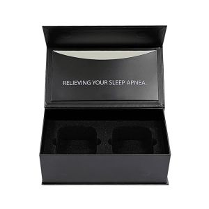 Gold Foil Printing Rectangle Magnetic Gift Box Packaging with Foam Insert and Envelope