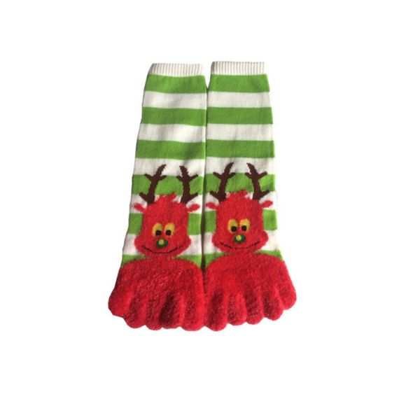 Buy acrylic five toes socks with feather yarns at wholesale prices