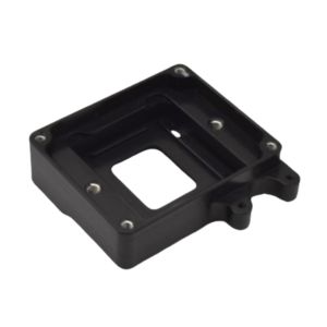 Custom CNC Machined Aluminum Components Anodized Black For Robot Housing