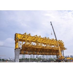 Railway Hydraulic Bridge Erecting Crane , MSS System For Overheadbridge