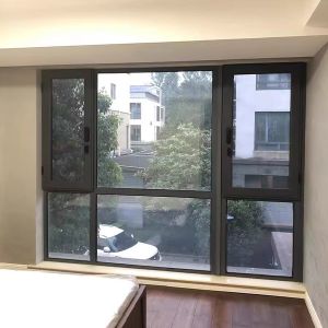 Aluminum Frame Casement Single Hung Windows With Retractable Screens