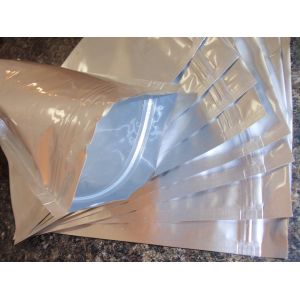 zipper silver plastic foil bag, Aluminum Foil packaging Bag, Aluminum Foil bag,