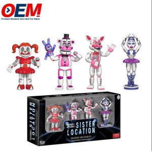 Customized OEM Hot sell New arrival Five Nights At Freddy Action Figures 4pcs