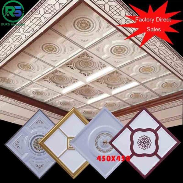 Buy Carving Beading Aluminum Clip In Metal Ceiling Tiles For Building Construction 300*1200mm at wholesale prices