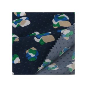 Factory Wholesale Recycled Poly Island Dot Recycle Fabric