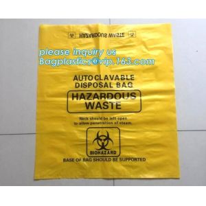 A3 Medical Autoclavable Biohazard Bags Biodegradable Clinical Waste