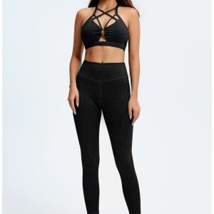 Custom Logo Label Breathable Leggings Sexy Yoga Suit Quality Manufacturer