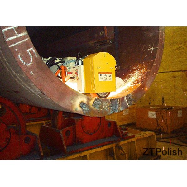 Portable Tank Polishing Machine , Automatic Buffing Machine 5300x1600x4500mm