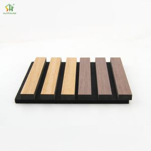 Quality Acoustic Slat Wall Panel with Noise Reduction Coefficient 1.1 More Than 5 Years Warranty and 3D Model Design for sale