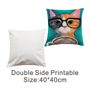 Sublimation Cushion Cover Photo Printing 40*40CM Flannelette Sublimation Pocket