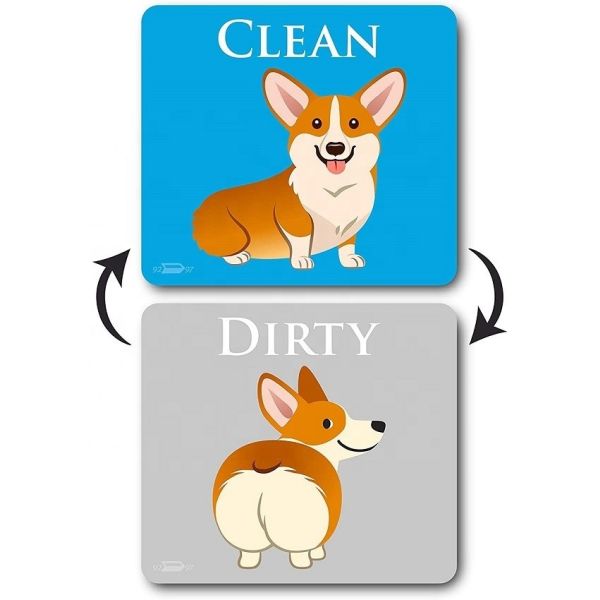 Buy reversible Cartoon Animal Dirty Clean Magnet Dishwasher dirty Sign For Kitchen at wholesale prices