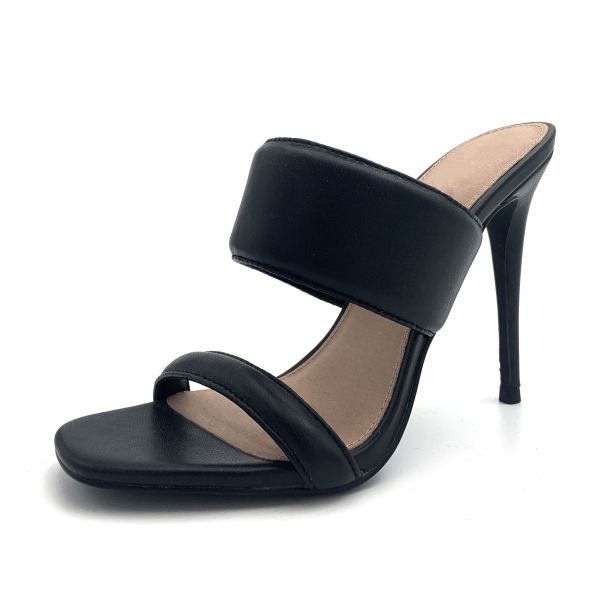 Buy Stiletto Womens Mule Heels Slip On With Solid Pattern Medium Width at wholesale prices