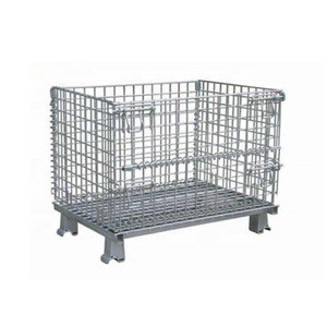 Buy Steel U Shape Buckle Collapsible Wire Container For Distribution at wholesale prices