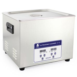15L Heater Adjustable Benchtop Ultrasonic Cleaner , Paint Air brush Ultrasonic